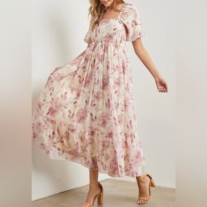 Baltic Born pink Floral Maxi Dress